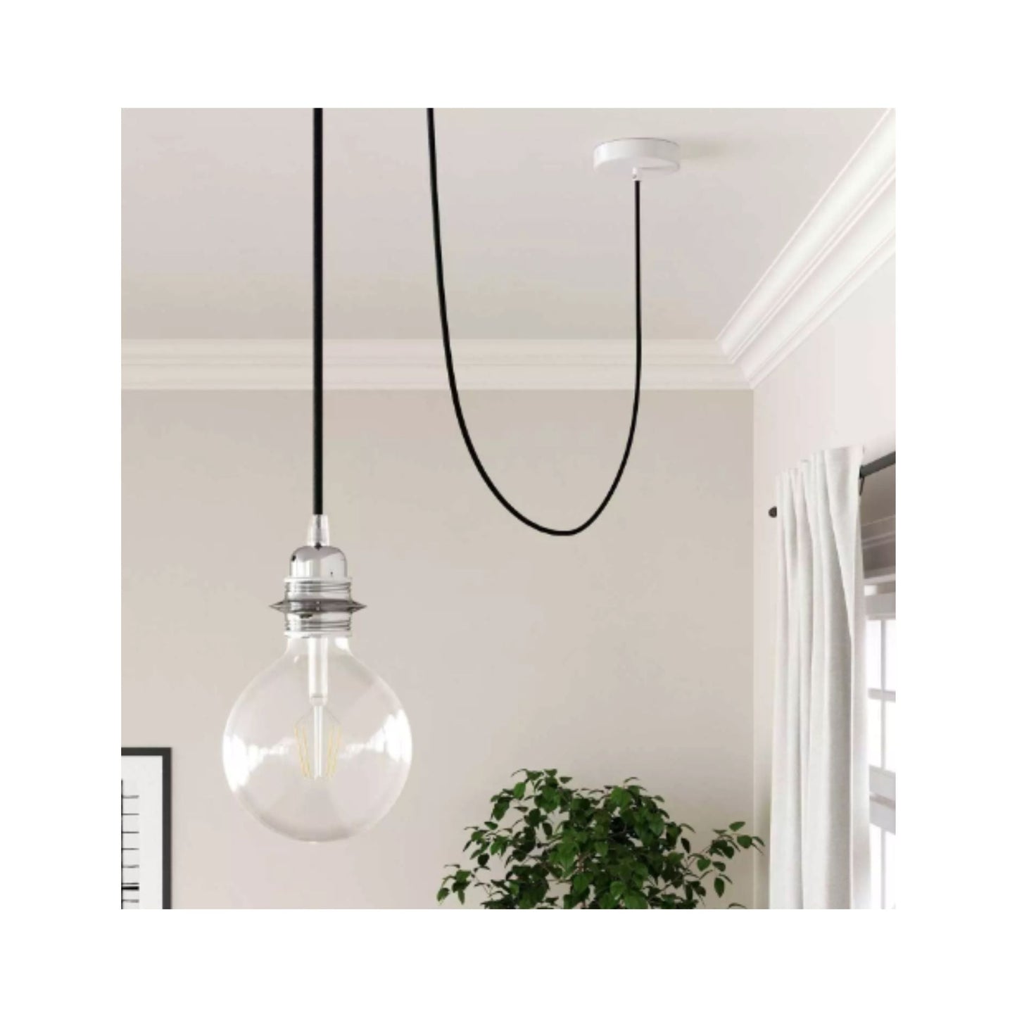 CABLE TEXTIL COLOR NEGRO BIPOLAR