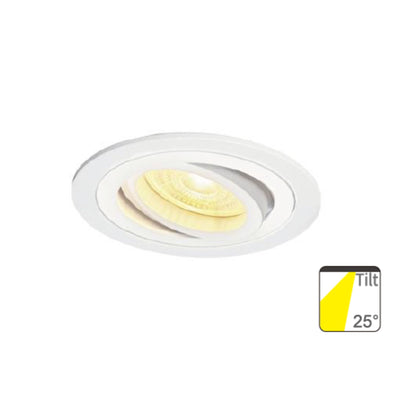 FOCO PORTA DICROICO "SPLIT VOLCANITA" GU10 DIRIGIBLE FRONTAL 25°GIRO