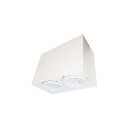 FOCO CIELO SOBREPUESTO 2XGU10 DIRIGIBLE CUADRADO ALM