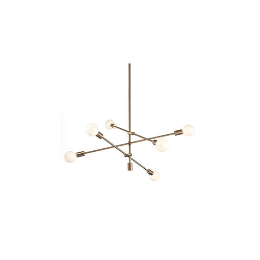 LÁMPARA COLGANTE SEIS BASES E27