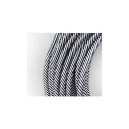 CABLE TEXTIL COLOR BLANCO/NEGRO BIPOLAR