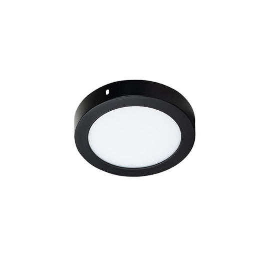 PLAFÓN LED SOBREPUESTO REDONDO NEGRO 18W