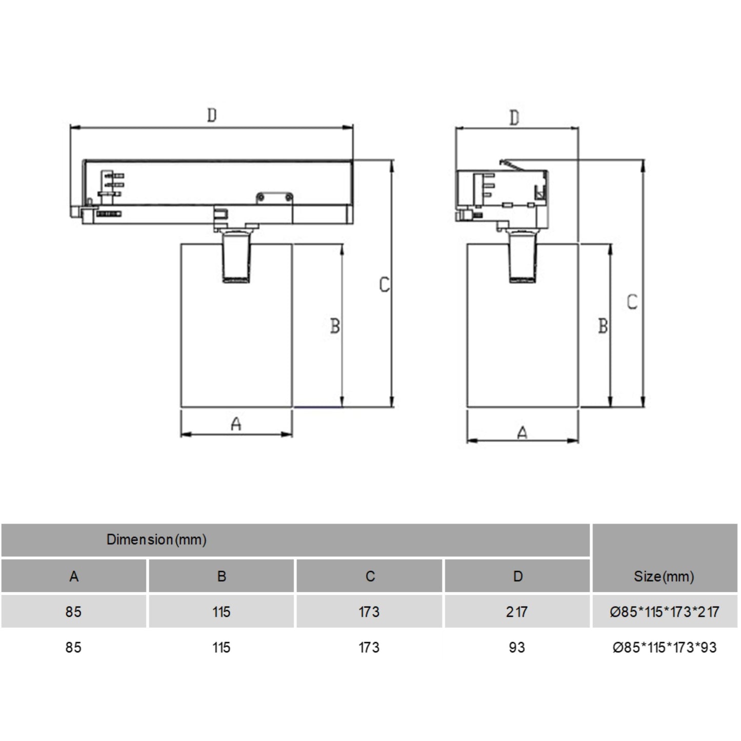 ORION G2 FOCO RIEL TRIFÁSICO LED 20W 2.600Lm DLZ